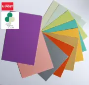 20 X DIY Flat Cards,Metallic Pearlescent Paper,Shimmer Cardstock,Multicolour, A6
