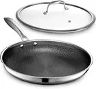 Nonstick Fry Pan, Hybrid, w/ Tempered Glass Lid, Stay Cool Handle, Oven Safe