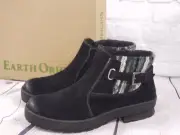 Earth Origins - Water Repellent Suede Leather Ankle Boots - Tate - Black
