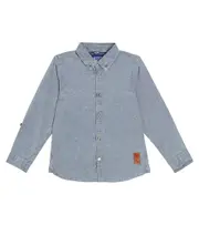 [Scotch & Soda Kids] Scotch & Soda Kids Cotton shirt Y 14 blue