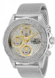 Invicta Women's 32934 Pro Diver Quartz Multifunction White, Silver Dial Watch