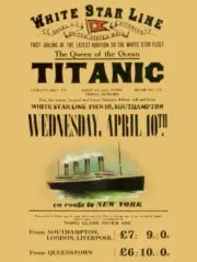 White Star Lines TITANIC to New York City NEW METAL SIGN: 9x12" Ships Free