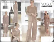 Vogue Sewing Pattern 2242, Jacket, Dress, Top, Shawl, Pants, Size 12 - 16, Uncut