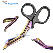 Bandage Scissors EMT & Trauma Shears 7.5" Stainless Steel Rainbow & Multi Color