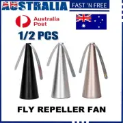 1/2PCS Automatic Fly Trap Fly Repellent Fan Keep Flies Bugs Food From Away FruOD