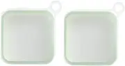 Portable Sandwich Toast Bento Box Reusable Silicone Sandwich Case Microwavable Kids School Breakfast Lunch Box 2Pcs Reusable Durable Easy to Use