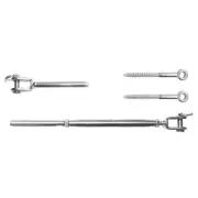 Stainless Steel Wire Rope Balustrade Kit- Jaw/Swage Turnbuckle Fork Eye Screws