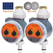 Solar Power Ball Valve Timers Garden Watering Irrigation Automatic Controller