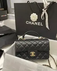 在飛比找Yahoo!奇摩拍賣優惠-Chanel AS2431 mini flap bag to