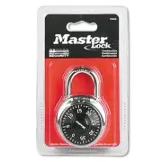 Master Lock Combination Lock Stainless Steel 1 15/16" Wide Black Dial 1500D
