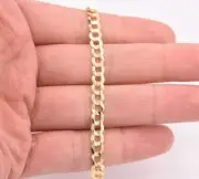 6mm Mens Curb Miami Curb Cuban Bracelet Real 10K Yellow Gold SOLID All Sizes