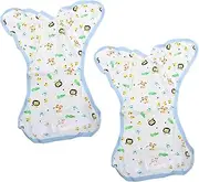 [KOMBIUDA] Newborn Nappy Pants Set 2pcs Cotton Diaper Pants Washable Breathable and Stylish for Boys Girls