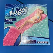 Bestway H20 Go! Float'n Roll Air Mat Pink 86"X33" New FREE SHIPPING