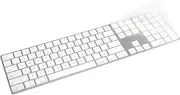 Keyboard Cover Skin Compatible with 2021 Released 24" iMac with M1 chip Magic Keyboard with Touch ID and Numeric Keypad A2520, Newest Magic Keyboard with Touch ID Skin Protector - TPU