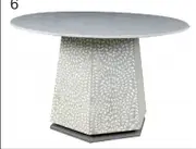 Emporium Hexagonal Bone Inlay Dining Table