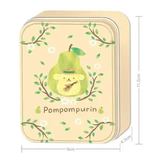 【HUNDRED PICTURES 百耘圖】PomPomPurin水果系列水梨鐵盒拼圖36片(三麗鷗)
