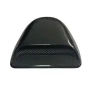 Car Air Flow Intake Scoop Front Hood Bonnet Decoration Vent Carbon Fiber Look