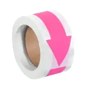Arrow Sticker 2.8x1.2", 150 Pcs Adhesive Color Coding Decal, Bright Pink