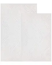 Superior Set of 2 Medium Ceton Geometric Washable Bath Rugs