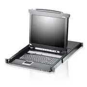 ATEN CL5716M 16 Port PS/2-USB VGA 17" LCD KVM Switch with Daisy-Chain Ports