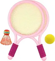 BRIGHTFUFU 1Set Badminton Racket Set Rackets Shuttles Outdoor Sports Kit for Develops Hand Eye Coordination Athletic Skills for Fun