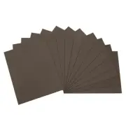 12Pcs 10.83x8.46" 1.7mm Thickness EVA Foam Sheets Board for Arts DIY Dark Brown