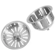 Drain Filter Cover Sink Stopper Kitchen Stainless Steel Strainer