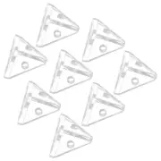 8 Pcs Acrylic Buckle Fixing Corner Brackets Display Case Connector