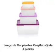 Tupperware Keep Tabs/juego De Resipientrs Keeptabs 4set