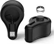 Silicone Protector Cover for Oura Ring Gen3 Charger - Stand Case Compatible With Sizes 6-13, Charging Dock Station Holder (Black)