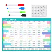 Dry Erase Calendar with Markers Annual Planner Dry Erase Calendar Schedule 2025