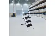 Foldable Non Slip 4 Step Steel Ladder