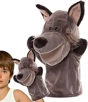 Animal Puppets, Cute Stuffed Puppets with Movable Mouth, Theater Performance Supplies, Stuffed Animal Doll for Role Play Storytelling Preschool Teaching