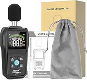 30-130dB Noise Meter Display Color Backlit Display Fast Slow Sampling e Capacitive Microphone Sound Level Multicolor One Size