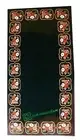 4'x2' black Marble coffee Table Top stones Inlay pietra dura antique decor kl1