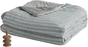 JSEIAJB Knitted Cotton Quilt Air Conditioning Quilt Machine Washable Thin Quilt(150 * 200cm)