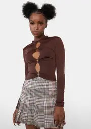 Penny Literally Haute Long Sleeve Crop Top