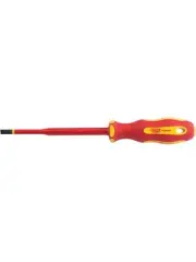 Draper Tools Ergo Plus Slimline Plain Slot VDE Screwdriver 5.5mm X 125mm (02161)