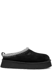 Ugg Tazz Suede Platform Mules - Black - 8 8