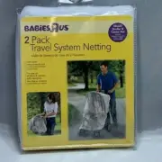 Babies R US Stroller or Carrier Travel System Netting 2 Pack Keeps Insects Out