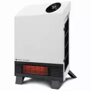 Heat Storm 1,000W Electric Wave Floor To Wall Unit Infrared Space Heater White