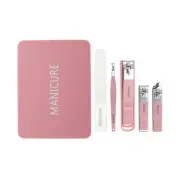 Splash-proof Nail Clippers Set Toenail Clippers Pink 1 Set