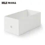 【MUJI 無印良品】聚丙烯檔案盒.標準型.寬.1/2.白灰.約15X32X12CM