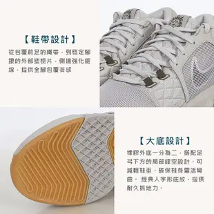 NIKE LEBRON WITNESS VIII EP 男籃球鞋-運動 氣墊 煙灰白 (8.4折)