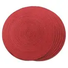 FunWheat Round Placemats Set of 6 Table Mats for Dining Tables Washable Non-S...