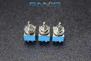 3 PCS TOGGLE SWITCH DPDT ON OFF ON MINI 3 AMP 250V 6 AMP 125V 6 PIN EC-2550