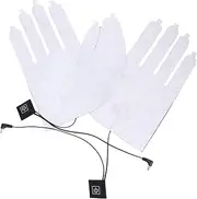 Mipcase 1 Pair Glove Heating Film Operated Heater Warm Gloves Hand Warmers Football Cool Charger Heated Glove Electric Gym Gloves Men Rechargeable Touch Power Riding Glove Metal Fiber Wire