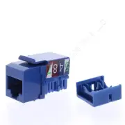 Eaton 5547-5EBL Blue Cat5e Snap-In Modular Data Jack 110 Style 8-Position RJ45