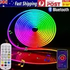 Smart RGBIC LED Strip Neon Flex Rope Lights Remote Control Bluetooth Music Party