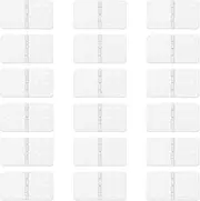 ECSiNG 30PCS RC Airplane Hinges 36x20mm Rectangle Foldable Plastic Pinned Hinges for DIY RC Airplane Model Parts Replacements White